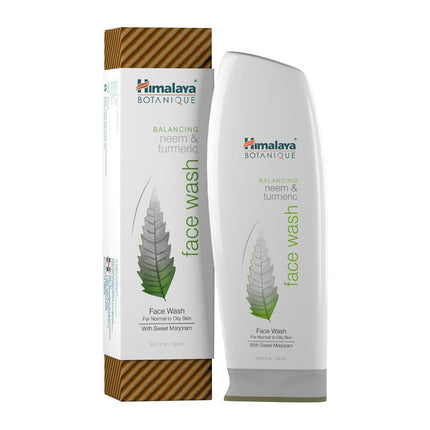 Jabón facial Himalaya Botanique equilibra Neem y cúrcuma, 150 ml