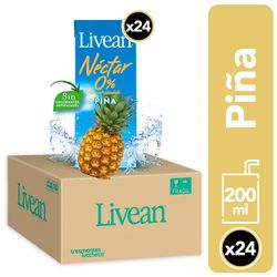 Caja 24 un. Néctar Livean Piña 200 ml