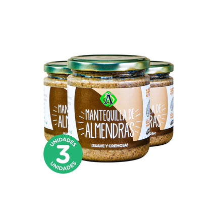 Pack 3, Mantequilla de Almendra 420gr
