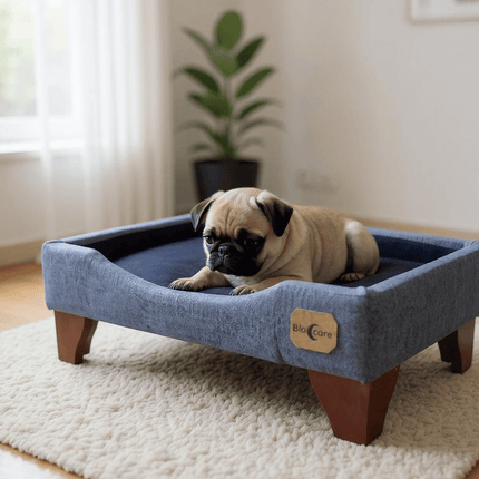 Cama de Mascotas - Talla S (55x40 cm) / Patas De Madera 11 cm