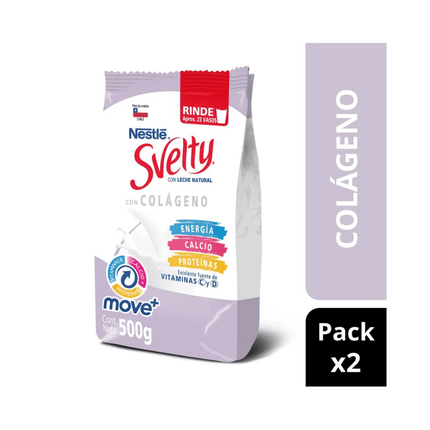 Pack x2 leche en polvo Svelty® colágeno 500g