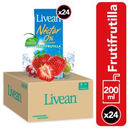 Caja 24 un. Néctar Livean Frutifrutilla 200 ml