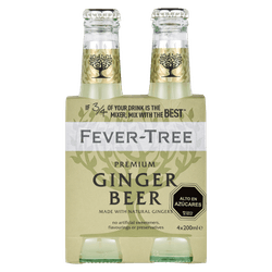 Pack 4 un. Bebida Tónica Fever Tree Ginger Beer 200 cc