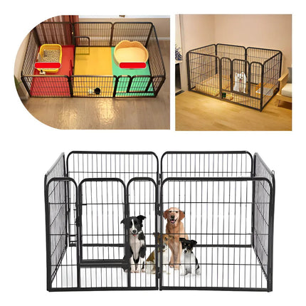 Jaula Mascota Corral Metal Para Perro Gato Conejos 120×60cm