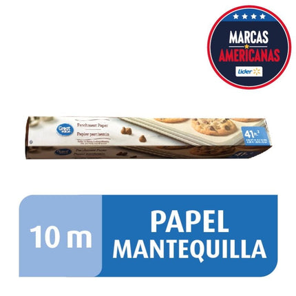 Papel Mantequilla Con Sierra de Corte 10 Metros, 1 Un