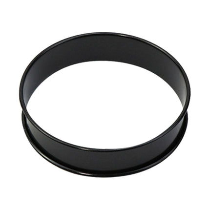 Anillos Para Muffins, Formas De Galletas, Cortador De Galletas Para Hornear DIY De Acero Inoxidable Para El Hogar, Negro, 10cm
