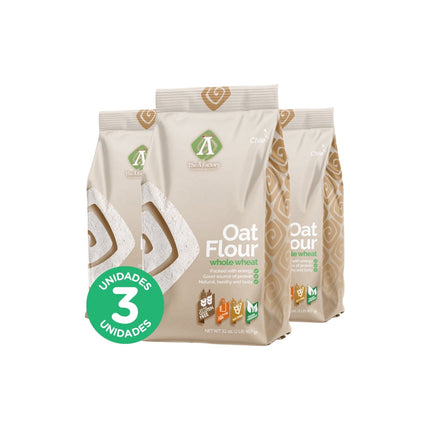 Pack 3, Exportación Harina de Avena (Oat flour) 907gr
