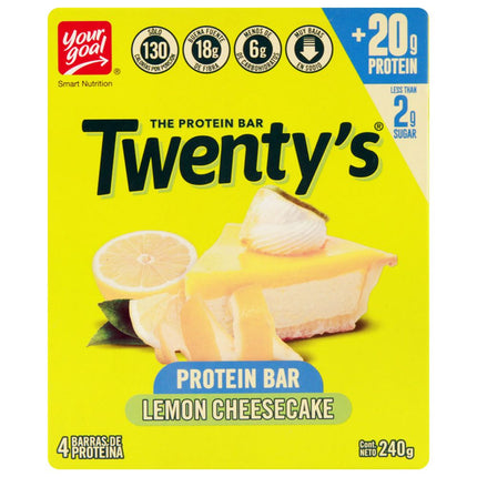 Barra Proteína Your Goal Twenty's Lemon Cheescake 4 un.