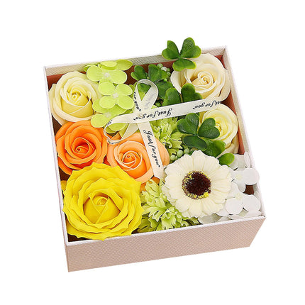 Flor De Jabón Regalo De Lujo Del Día De San Valentín Para Mujeres Mamá Cumpleaños Día Del Maestro Verde