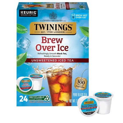 Té helado K-Cup Pods Twinings Brew Over Ice, negro sin azúcar