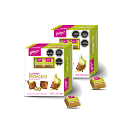 Pack 2 Cajas Bombones Chocolate 1 Kg Pistacho