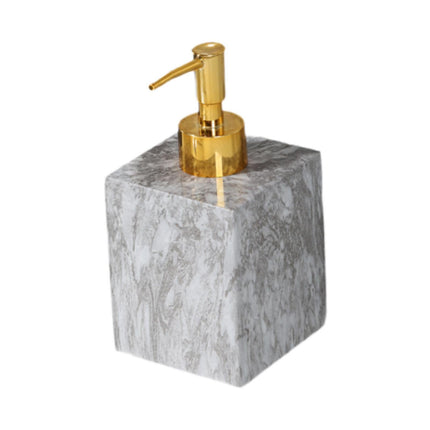 Dispensador De Jabón Líquido Para Manos Con Bomba Para Encimera De Hotel, Baño, Cabezal Dorado Y Gris
