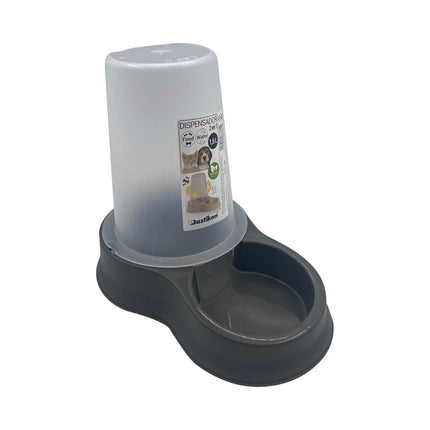 Dispensador Mascota Agua Y Comida 1,5 L Negro Negro Tamaño Único