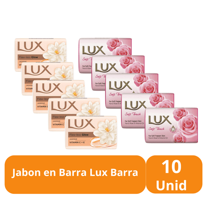 Jabon en Barra Lux Pack 10 Unidades