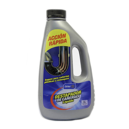 Destapa Cañerías Líquido Botella, 1 L