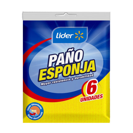Paño Esponja, 6 Un