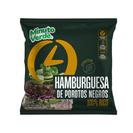 Hamburguesa Vegetal de Porotos Negros, 100 g