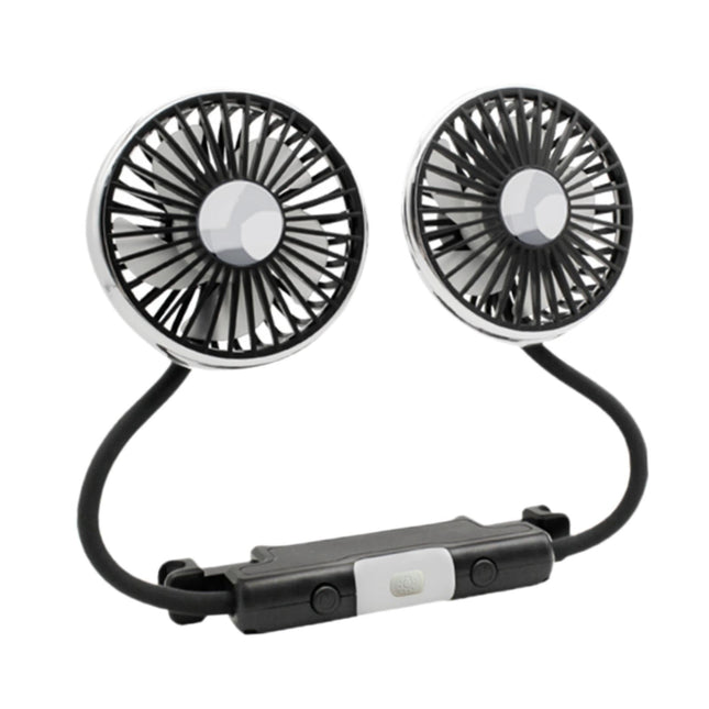 Ventilador De Refrigeración Para Asiento Trasero De Coche, Silencioso, De Doble Cabezal, Para Sedán