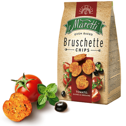 Tostadas Tomate Aceitunas y Orégano Bruschette Maretti Bakery 140 g | Apishop