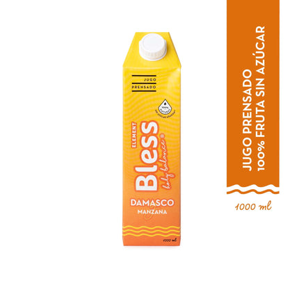 Jugo Element Bless Damasco Manzana Caja, 1 L