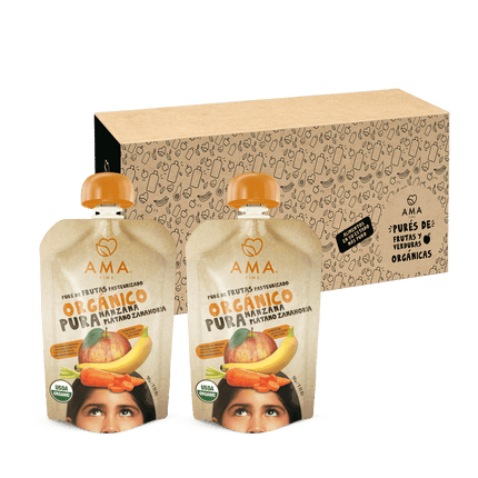 Pack 32 unid - Puré Manzana Plátano Zanahoria 90 grs