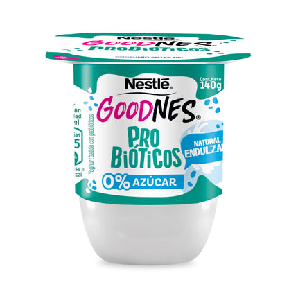 Yoghurt Goodnes con Probióticos Natural Endulzado Pote, 140 g - Nestlé | Apishop