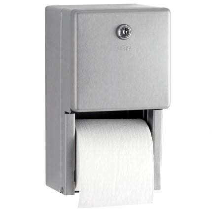 Dispensador de papel higiénico Bobrick B-2888 de acero inoxidable satinado