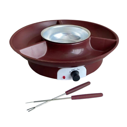La Fuente 110V De La Fondue De Chocolate Se Instala Fácilmente Para El Hogar Resistente De La Salsa De Barbacoa