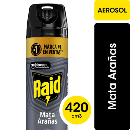 Insecticida Aerosol Mata Arañas, 420 ml