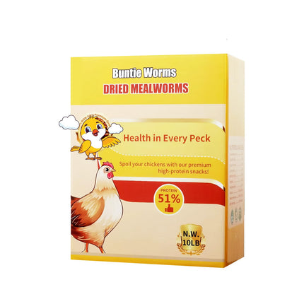 Gusanos secos de la harina Buntie Worms, 4,54 kg, 100% naturales, sin transgénicos