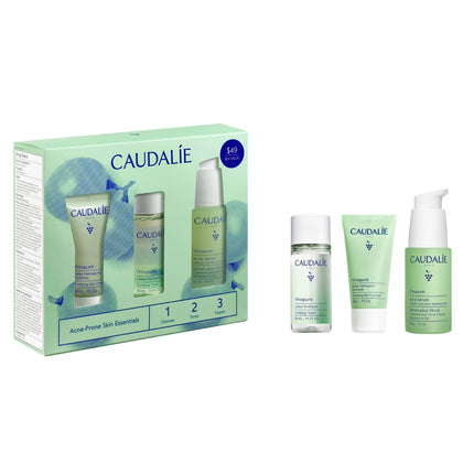 Set de cuidado de la piel Caudalie Vinopure, sérum para el acné, con 2 unidades, tamaño de viaje