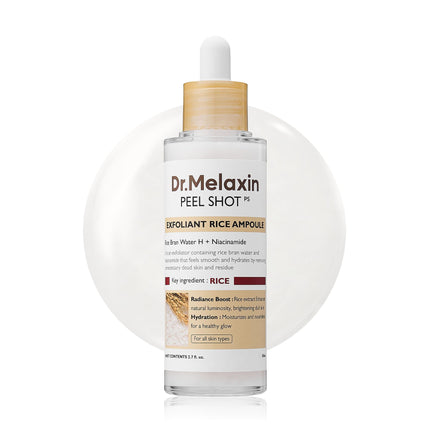 Ampolla Dr. Melaxin Peel Shot Glow Arroz Blanco 80 ml
