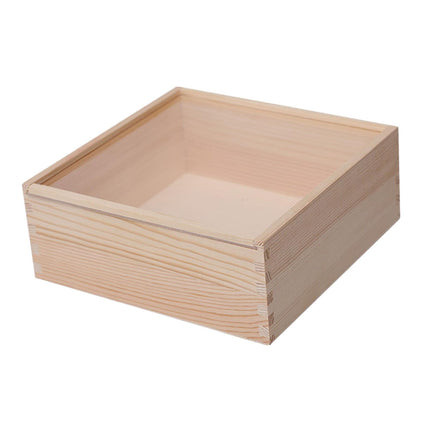 Caja De Madera Caja De Recuerdos DIY Contenedor De Almacenamiento De Exhibición De Dulces Multifuncional