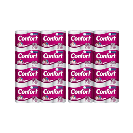 Pack 64 Rollos Confort Doble hoja 50Mts