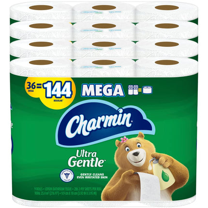 Papel higiénico Charmin Ultra Gentle, 36 rollos