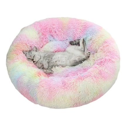 Cama Mascota Antiestres Perro Gato De 50 Cms Ultrasuave Rosa