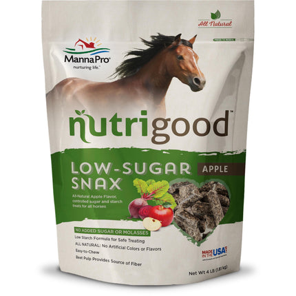 Golitos para Caballos Manna Pro NutriGood Manzana Bajo en Azúcar 1,8 kg