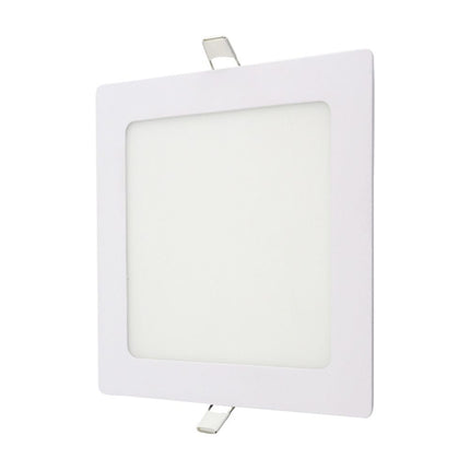 Embutido Led Cuadrado Marco Blanco 12w Luz Neutra