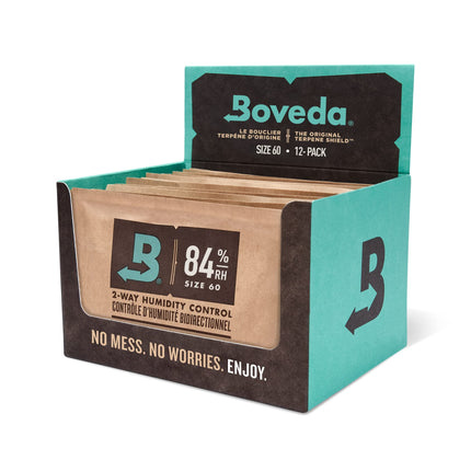 Paquetes de control de humedad Boveda para condimentar con 84% de humedad relativa, paquete de 12