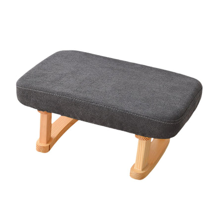 Taburete De Té Para Sofá, Taburete Rectangular Otomano Para Guardería, Entrada, Sala De Estar, Color Negro