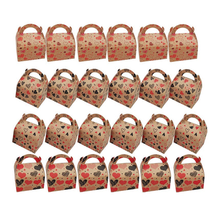 24 Cajas De Cartón Para Dulces Del Día De San Valentín, Regalo De Graduación, Vacaciones
