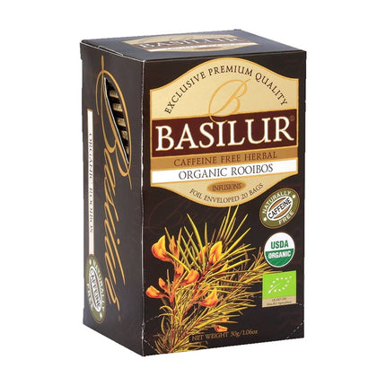 Te Basilur Organic Rooibos Sin Cafeina Caja 25 bolsas