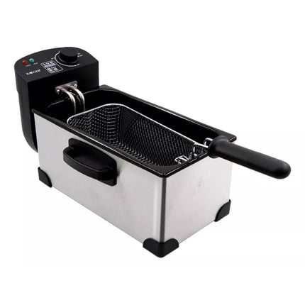 Freidora con Aceite Haeger  3.5L Plata 60 Hz 220v