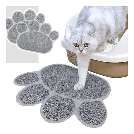 Set 2 Alfombra Tapete Mascotas Diseño Huella Perro Gatos Lau
