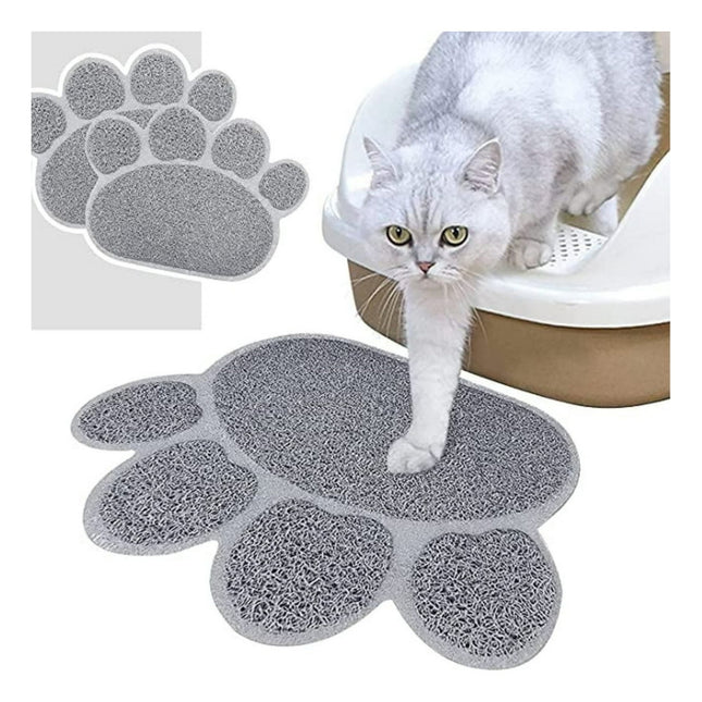 Set 2 Alfombra Tapete Mascotas Diseño Huella Perro Gatos Lau