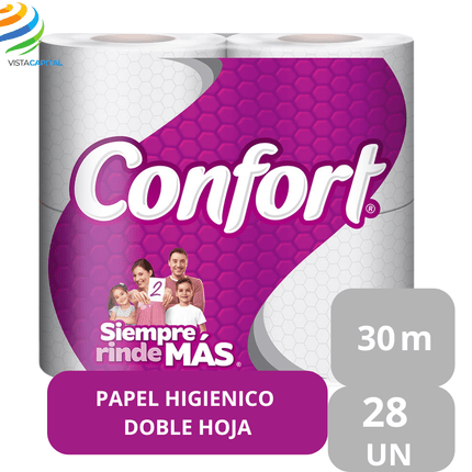 Papel Higienico Confort 30 Metros Paquete de 28 Unidades