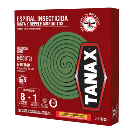 Repelente espiral elimina y repele 4x2 Tanax