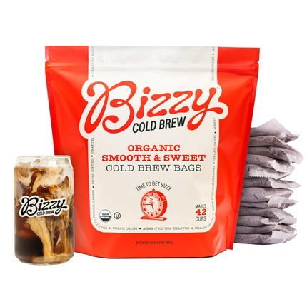 Café Cold Brew Bizzy Organic, suave y dulce, 100% arábica