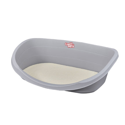 Cama De Mascota Con Cojín S Gris 49×34.3×18.5 Cms