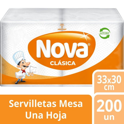 Servilletas Mesa 33x33 cm, 200 Un
